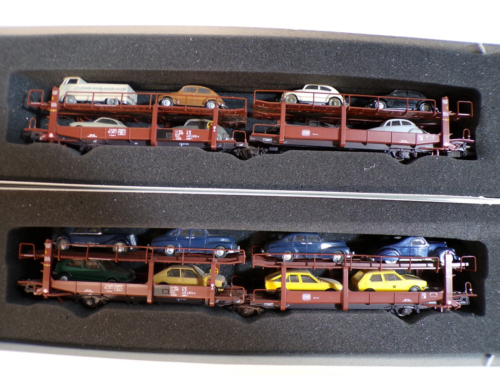 Roco H0 66063 AC Autotransportwagen-Set 2 tlg. der DB in OVP für Märklin BH1764 – Bild 3