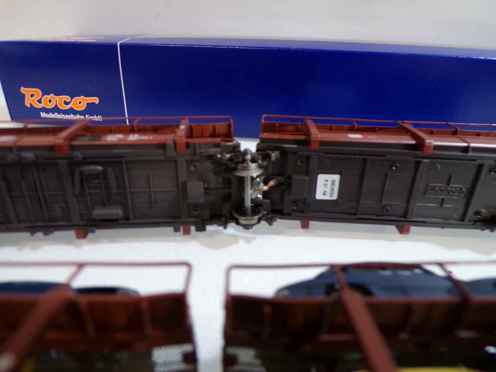 Roco H0 66063 AC Autotransportwagen-Set 2 tlg. der DB in OVP für Märklin BH1764 – Bild 4