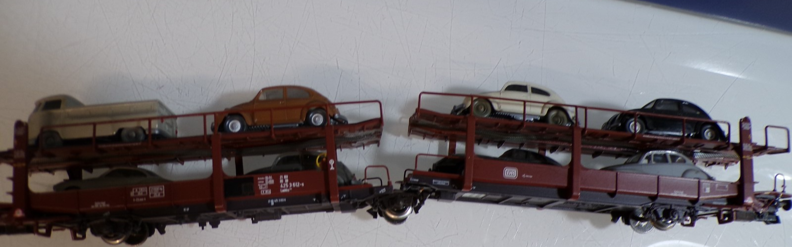 Roco H0 66063 AC Autotransportwagen-Set 2 tlg. der DB in OVP für Märklin BH1764 – Bild 5