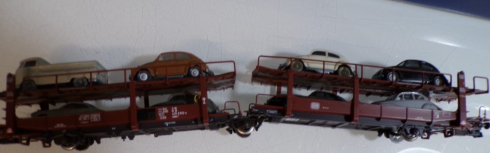 Roco H0 66063 AC Autotransportwagen-Set 2 tlg. der DB in OVP für Märklin BH1764 – Bild 6