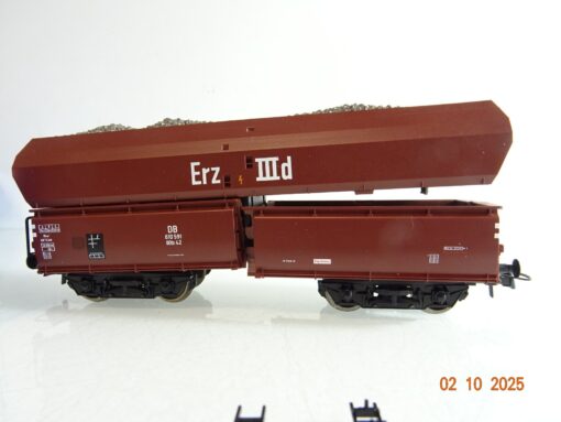 Roco H0 67707 Selbstentladewagen Erz IIId der DB in OVP BH319 – Bild 4