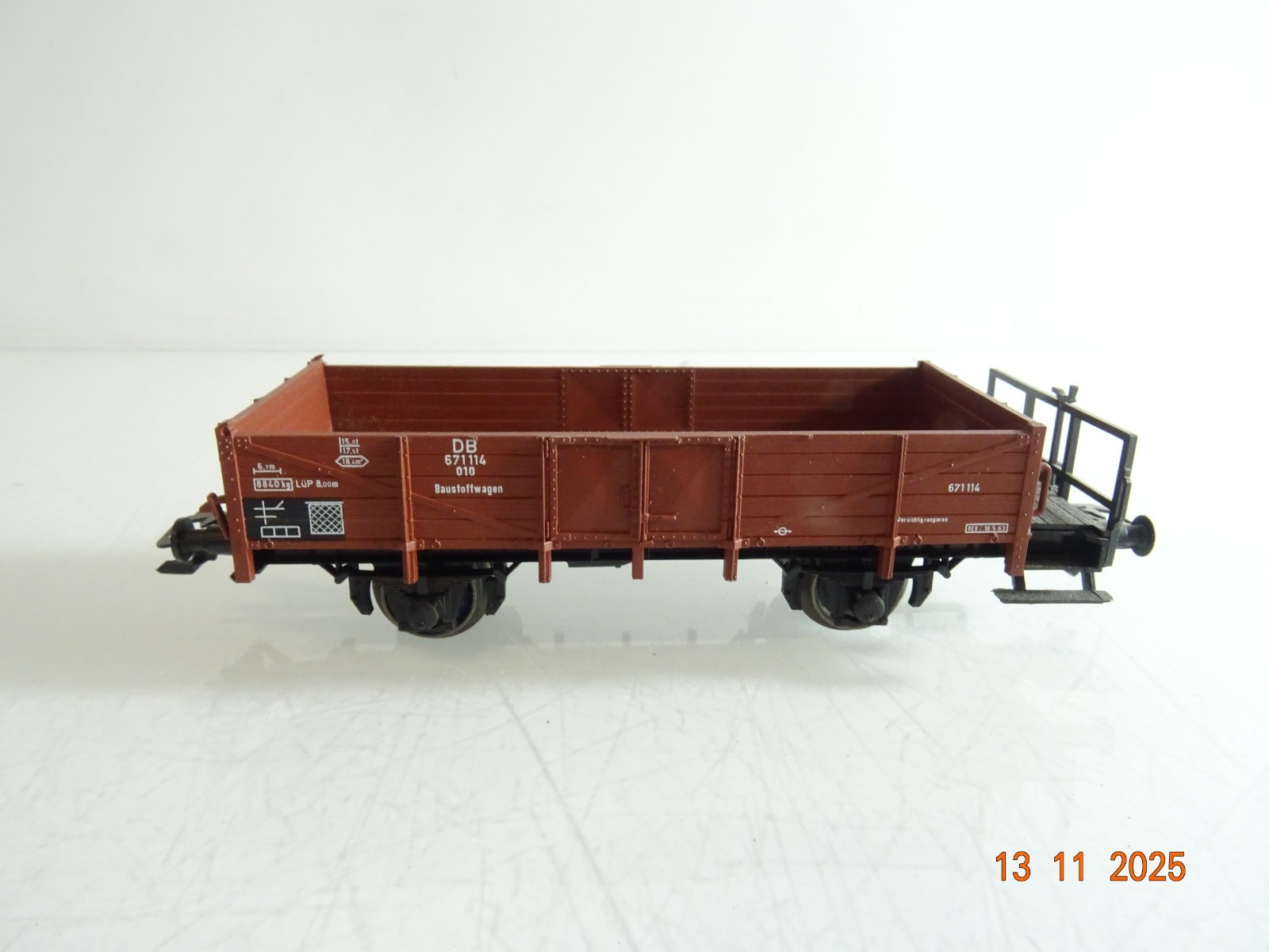 Roco H0 AC Baustoffwagen 671 114 der DB RR4533 o. – Bild 3