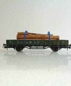 Roco H0 Kranschutzwagen mit Stammholzladung der DB BH1025 o.