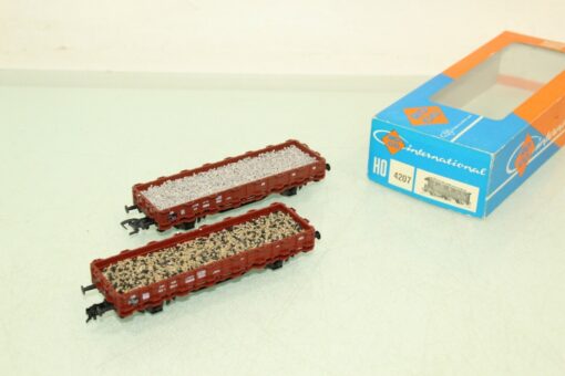 Roco H0 Rungenwagen Set der DB mit Ladung in EVP LW1337