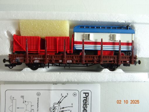 Roco H0 Rungenwagen mit Wagenladung Circus Williams der DB in EVP BH323 – Bild 3