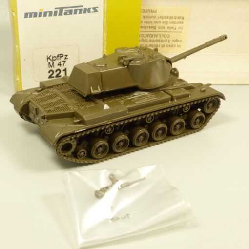 Roco Minitanks 1:87 H0 221 Kampfpanzer M 47 Militär in OVP EX7870 – Bild 3