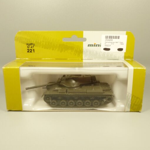 Roco Minitanks 1:87 H0 221 Kampfpanzer M 47 Militär in OVP EX7870 – Bild 4