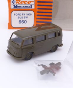 Roco Minitanks H0 1:87 Nr.: 660 Ford FK1000 Bus Bundeswehr, in OVP EX2153