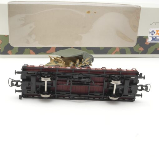 Roco Minitanks H0 894 Flachwagen R10 mit Sd.Kfz 7 in OVP RR791 – Bild 5