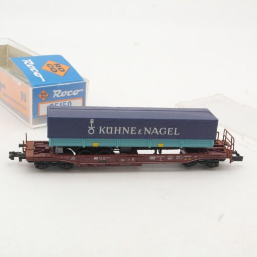 Roco N 25150 Taschenwagen mit Auflieger Kühne & Nagel in OVP RR483 – Bild 3
