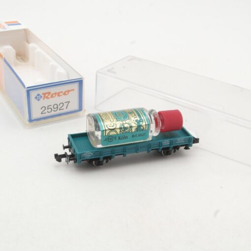 Roco N 25927 Niederbordwagen mit Ladegut 4711 Flasche in OVP RR224 – Bild 3