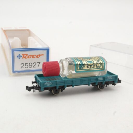Roco N 25927 Niederbordwagen mit Ladegut 4711 Flasche in OVP RR224