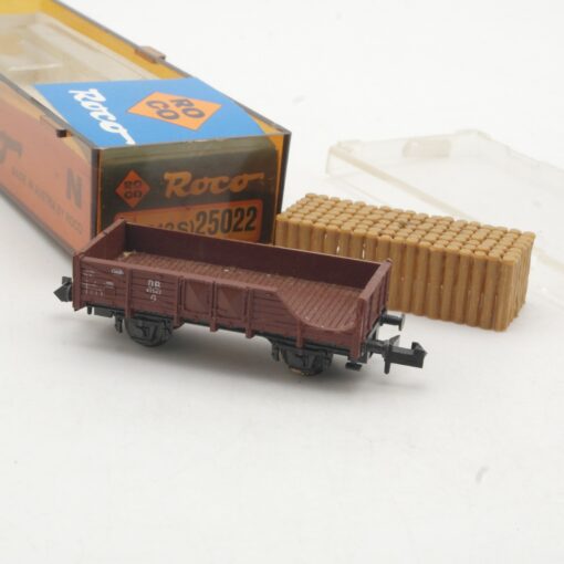 Roco N Hochbordwagen mit Ladung der DB, nur Ersatzteile in OVP RR3574 – Bild 4