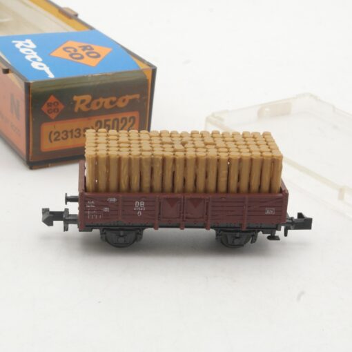 Roco N Hochbordwagen mit Ladung der DB, nur Ersatzteile in OVP RR3574