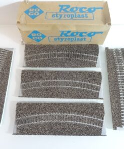 Roco Styroplast H0 5-04430 S Gleisbettung gebogen 5 Stück in OVP QR6313