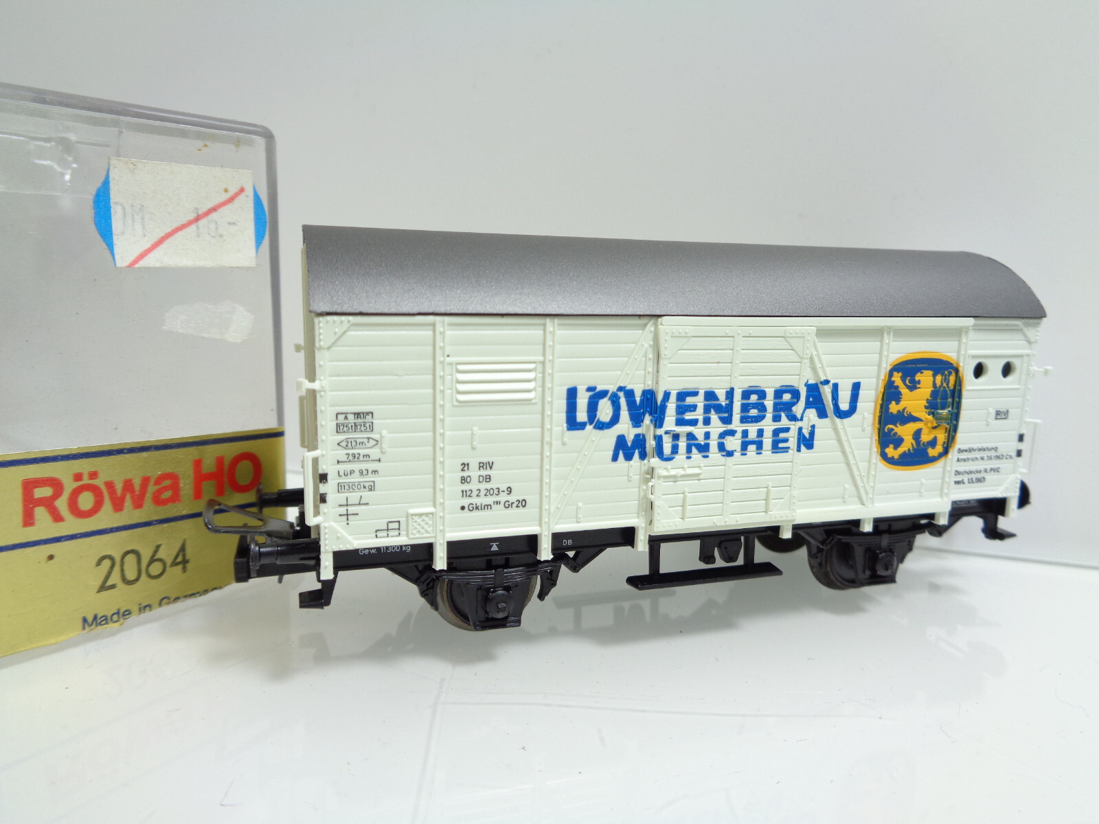 Röwa H0 2064 Kühlwagen Löwenbräu München der DB in OVP JD2516
