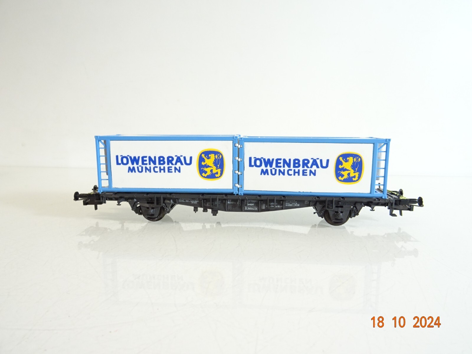 Röwa H0 2327 Containertragwagen mit Ladung der DB in OVP PR3349 – Bild 3