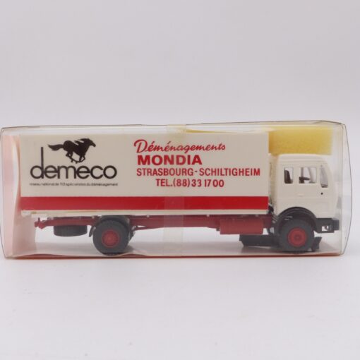 Roskopf 1:87 710 Mercedes 1625 Koffer-LKW MONDIA demeco in OVP EX6754 – Bild 3