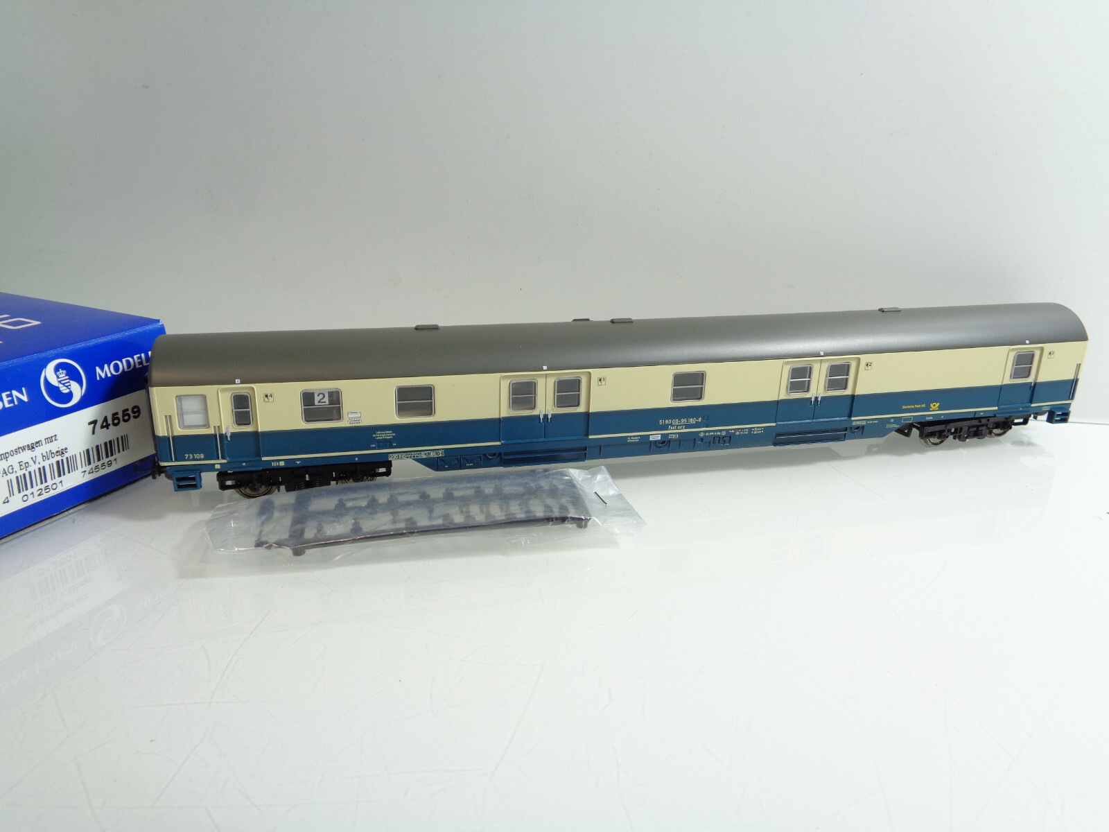 Sachsenmodelle H0 74559 Bahnpostwagen mrz Epoche V der DPAG in OVP JD5927