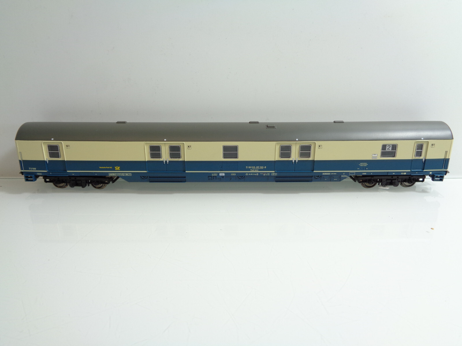 Sachsenmodelle H0 74559 Bahnpostwagen mrz Epoche V der DPAG in OVP JD5929 – Bild 3