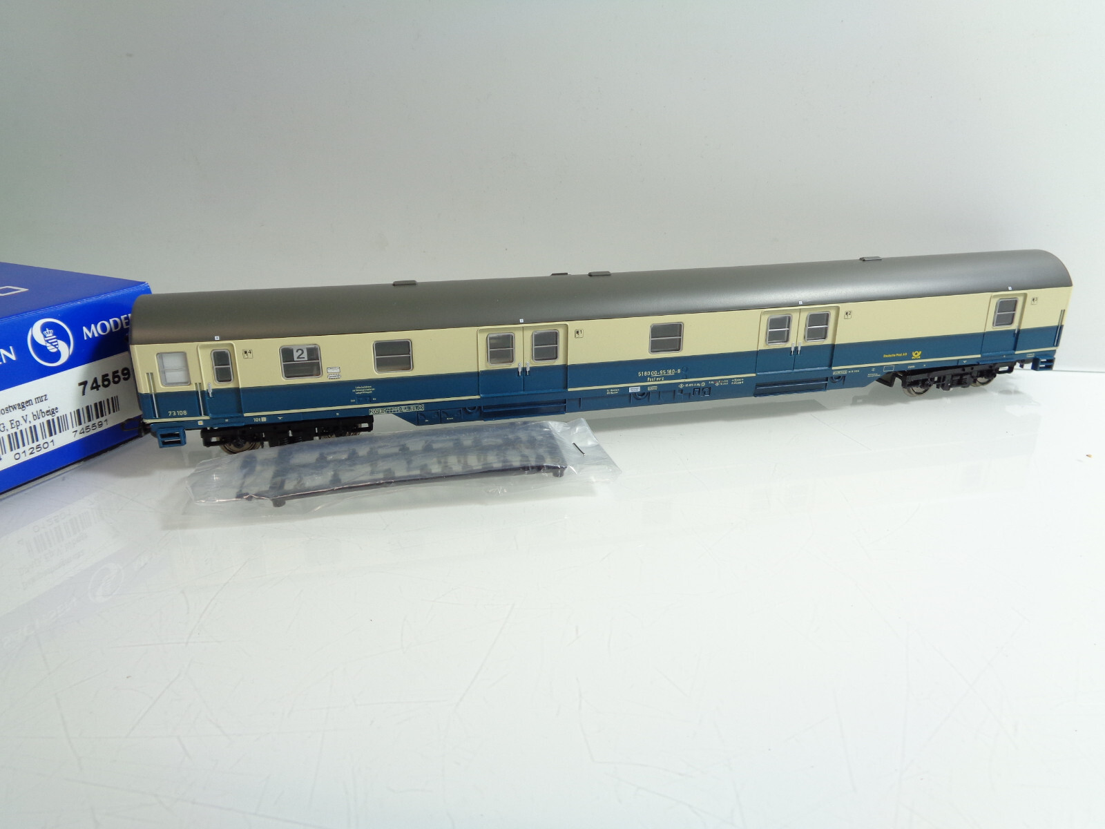 Sachsenmodelle H0 74559 Bahnpostwagen mrz Epoche V der DPAG in OVP JD5929