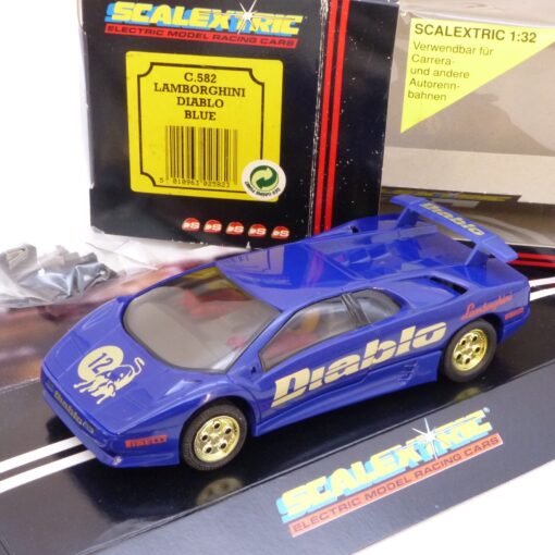 ScaleXtric Nr.: C.582 Lamborghini Diablo blue #12, in OVP EB9047