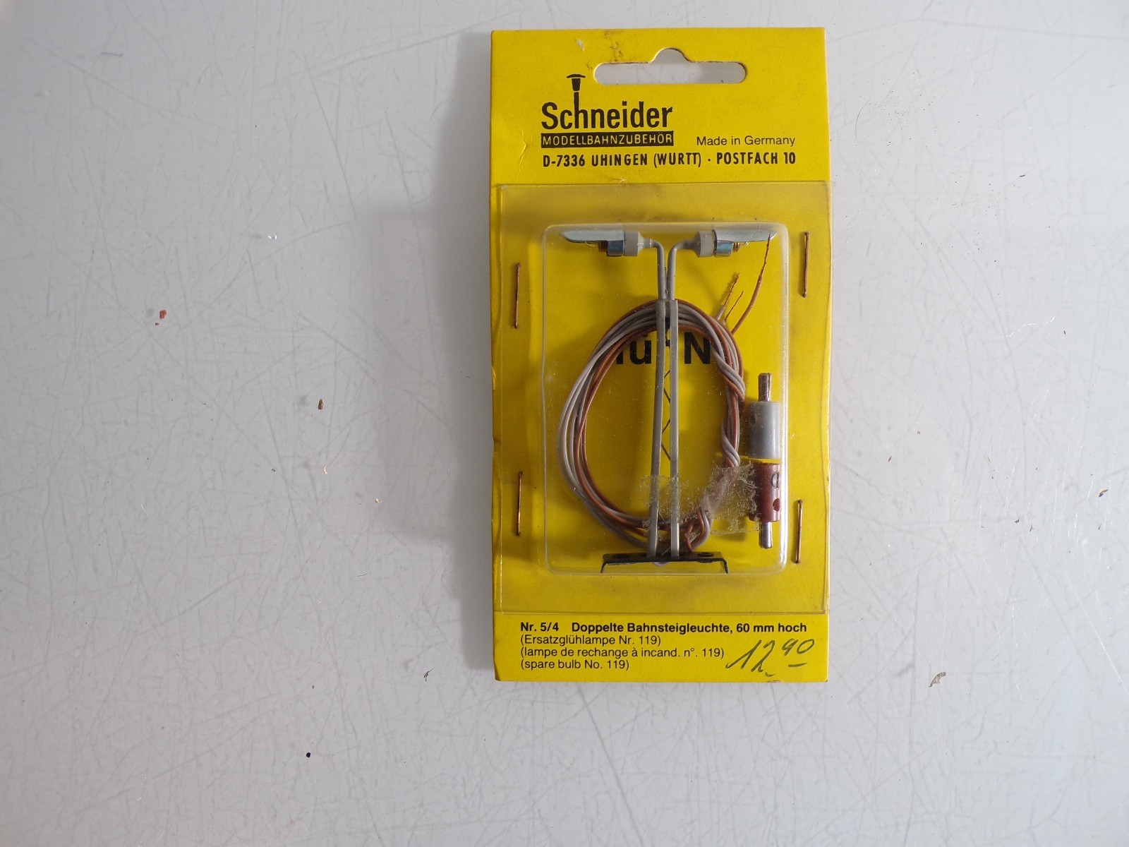 Schneider H0 Doppelte Bahnsteigleuchte in OVP PK2715