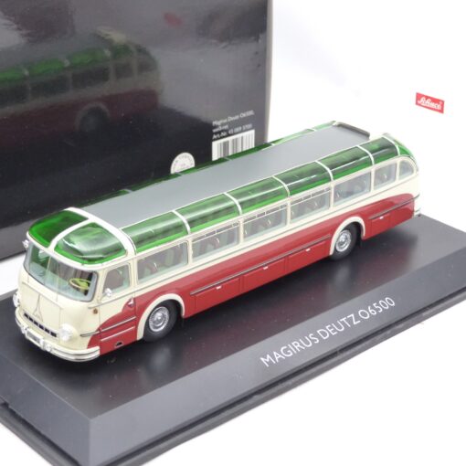 Schuco 1:43 450893700 Magirus Deutz O6500 Überlandbus weiß-rot in OVP EX6683