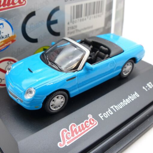Schuco 1:87 No. 21929 Ford Thunderbird Cabrio himmelblau in OVP EA6220