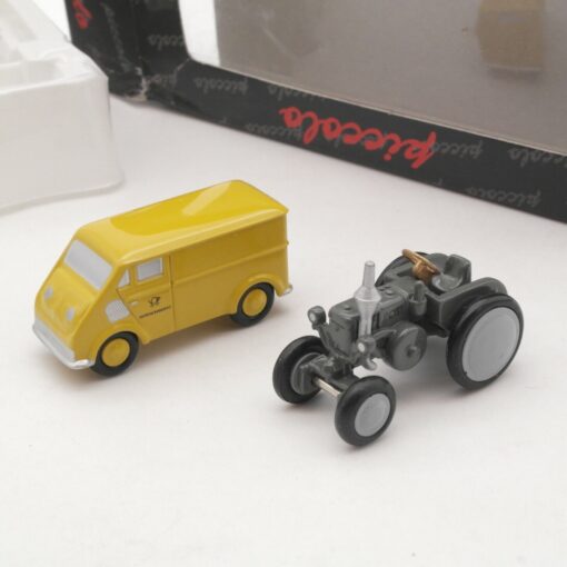 Schuco 1:90 87-07 PMS Lanz Traktor + DKW Transporter Deutsche Post in OVP RI2148