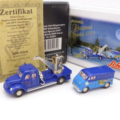 Schuco Piccolo 1:90 Set Nr.: 05205 Weihnachts-Edition 2001, in OVP EX1469