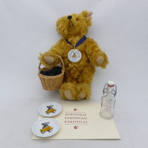 Steiff 420108 Picknick-Bär 1997 Goldblond 34 Replica in OVP EX4742