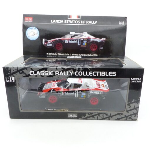 Sun Star 1:18 4525 Lancia Stratos HF Rally #1 Röhrl / Geistdörfer in OVP EX4202 – Bild 6