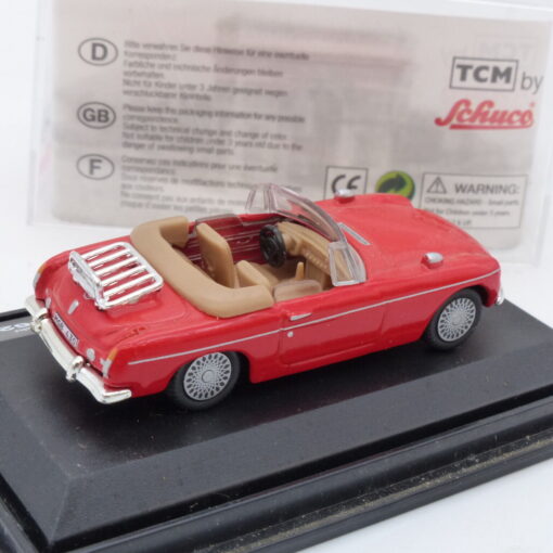 TCM by Schuco 1:72 MGB Cabrio Baujahr 1962 rot, in PC-Box EB3420 – Bild 3