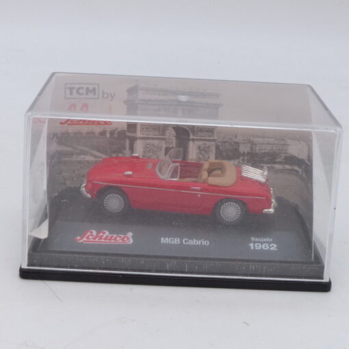 TCM by Schuco 1:72 MGB Cabrio Baujahr 1962 rot, in PC-Box EB3420 – Bild 4