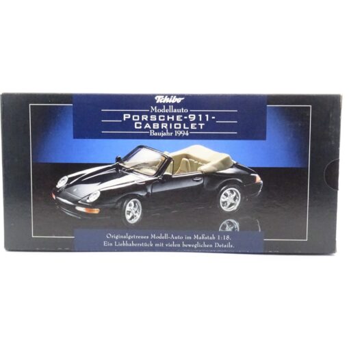 Tchibo / Maisto 1:18 46619 Porsche 911 Cabriolet 1994 schwarz in OVP EX6419 – Bild 8
