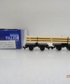 Tillig H0e 05916 Drehschemelwagen mit Ladung Bretter in OVP BH438