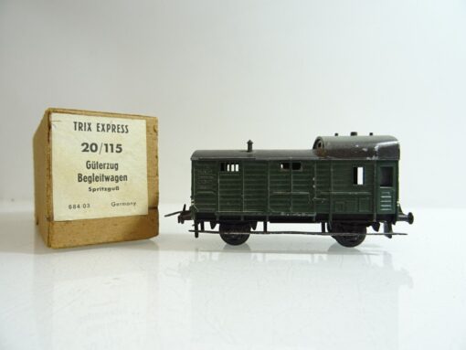 Trix Express H0 20/115 Güterzug Begleitwagen Guss in OVP PR890