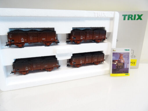 Trix H0 23991 Wagen-Set 4tlg. Hausbrandkohle der DB in OVP LC7413