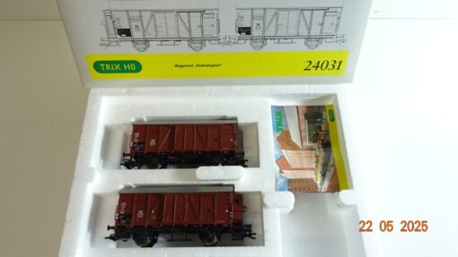 Trix H0 24031 AC Wagenset Teetransport ohne Ladung in OVP PR7958