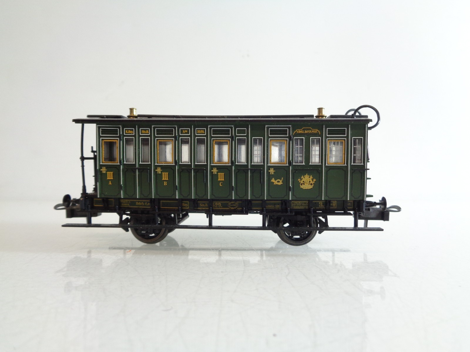 Trix H0 Abteilwagen 3.Kl./Postabt. der K.Bay.Sts.B. BH1014 o. – Bild 3