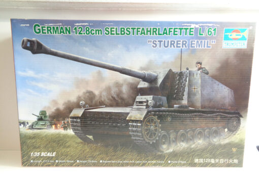 Trumpeter 1:35 00350 German 12.8cm Selbstfahrlafette Sturer Emil in OVP JD6730