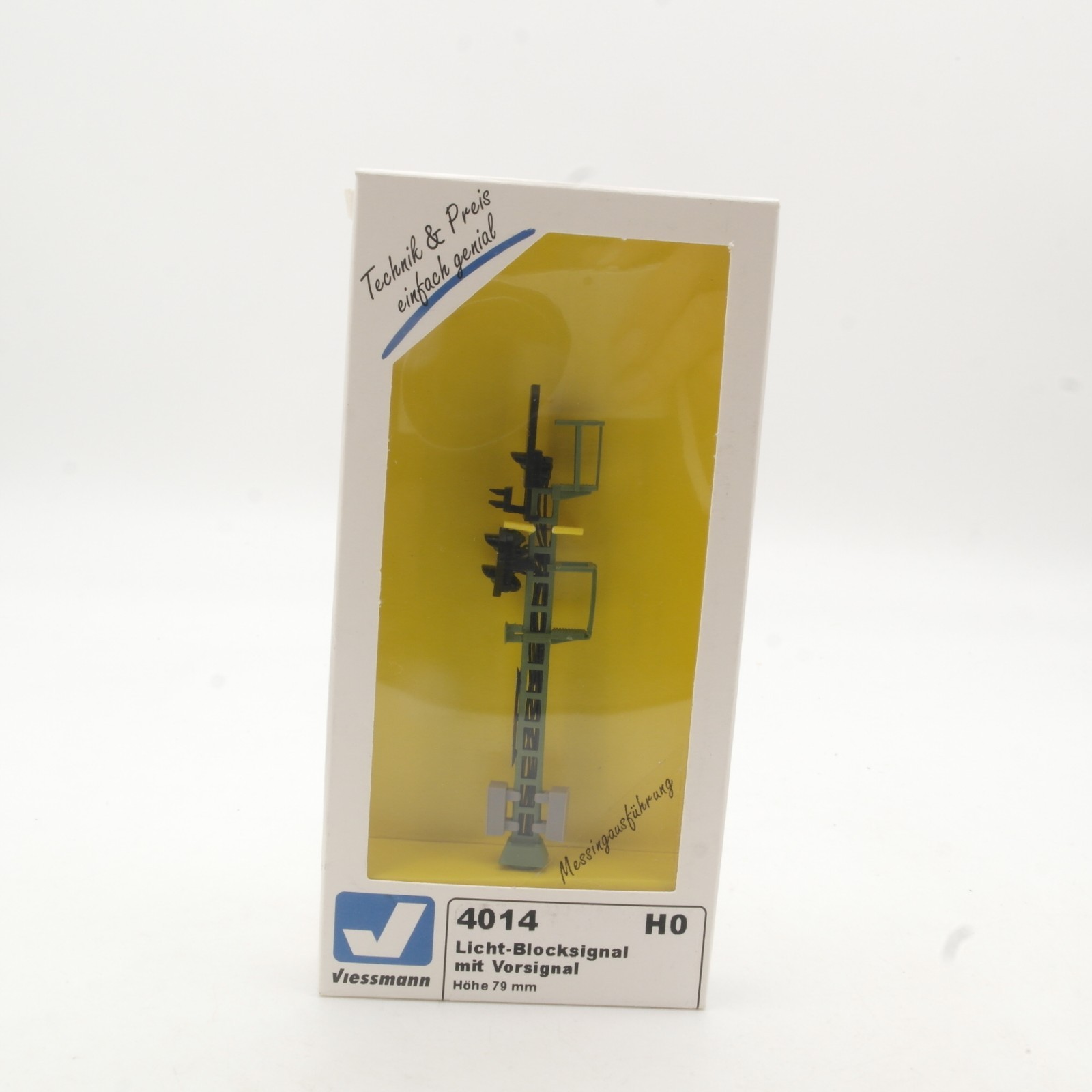 Viessmann H0 4014 Licht Blocksignal mit Vorsignal Höhe 79mm in OVP RR5589