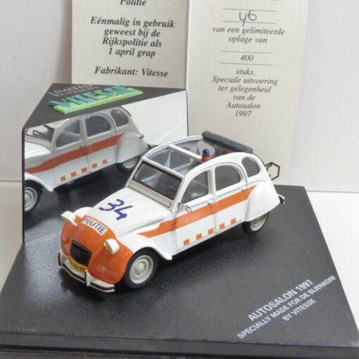 Vitesse 1:43 Nr.: 009H Citroën 2CV Politie / Polizei, in PC-Box EB6433