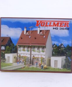 Vollmer H0 Bausatz 3642 Doppelhaus mit Garagen in OVP EX6267