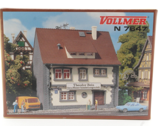 Vollmer N 47647 Bausatz Installationsgeschäft Bein neuwertig in OVP QR4178