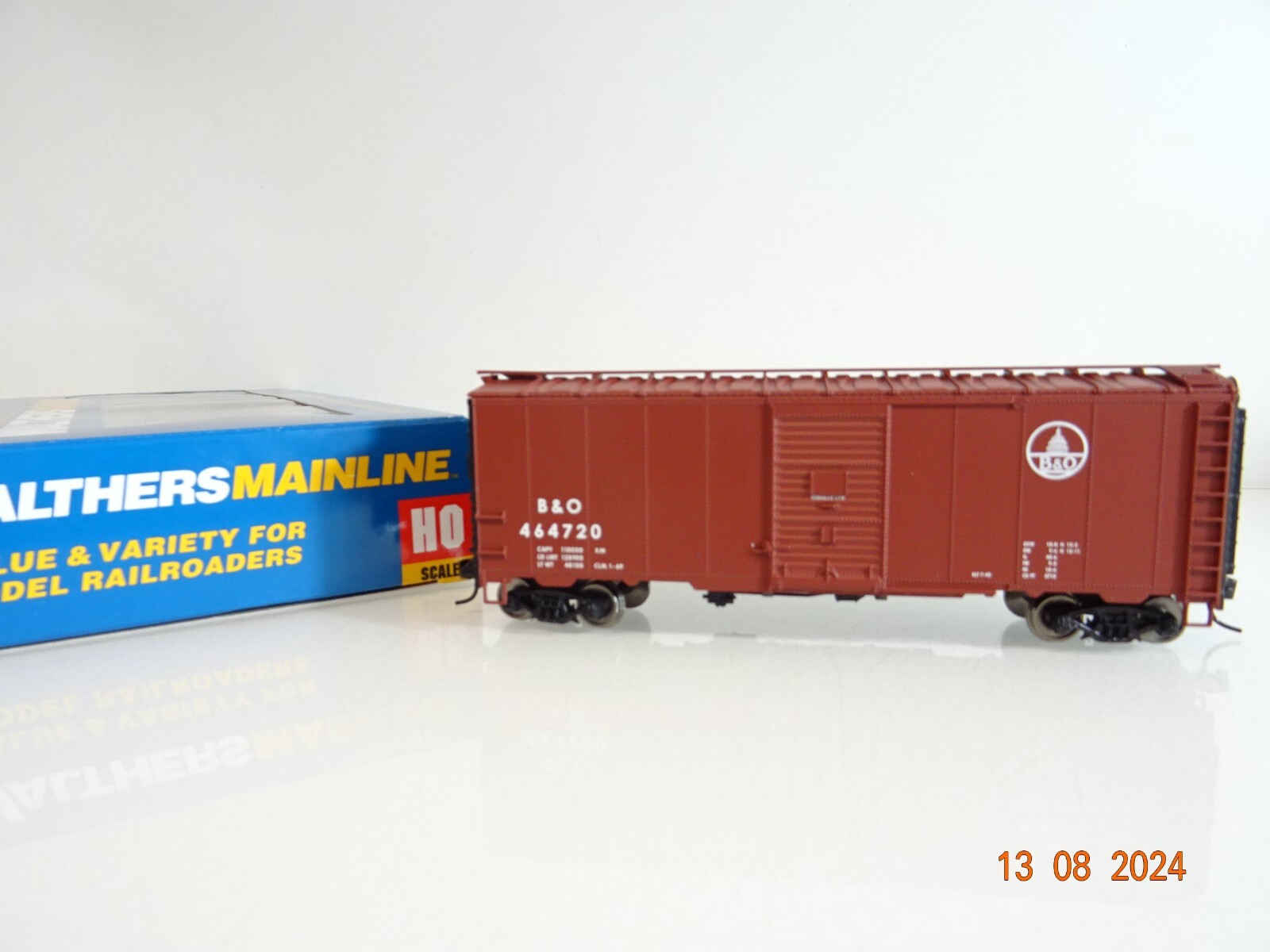 Walthers H0 910-1453 US gedeckter Güterwagen der B&O in OVP neuwertig PR2007 – Bild 3