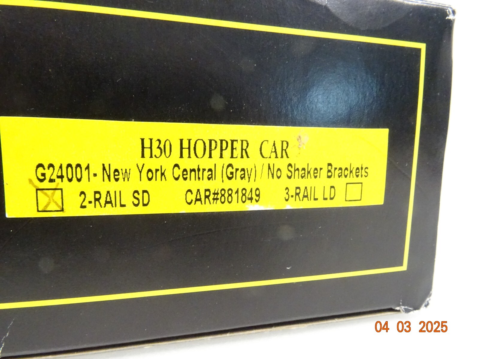 Weaver Models Spur 0 G24001 US Schüttgutwagen NYC in OVP LE9091 – Bild 4