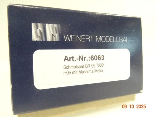 Weinert H0e 6063 Bausatz Schmalspur Dampflok BR 99 7222 Mashima-M. in OVP JL3489 – Bild 3