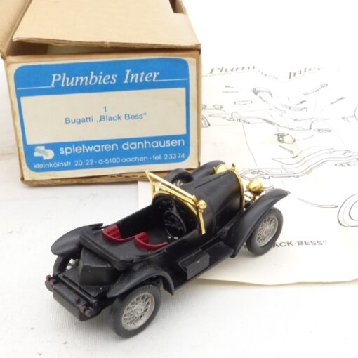Western Models 1:43 Plumbies Inter 1 Bugatti Black Bess in OVP EX7948 – Bild 3